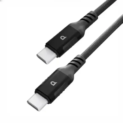 کابل شارژ دو سر تایپ سی 1.2 متر 60 وات پاورولوژی Powerology Cable PCAB020LGY