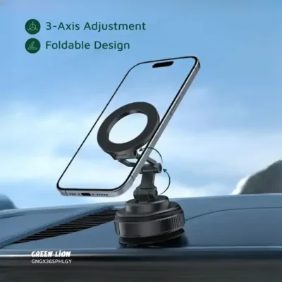 هولدر وکیومی مگ سیف گرین Green Lion GX-36 Suction Phone Holder GNGX36SPHLGY 4