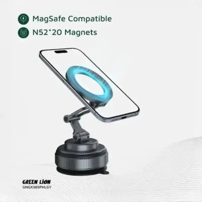 هولدر وکیومی مگ سیف گرین Green Lion GX-36 Suction Phone Holder GNGX36SPHLGY 5