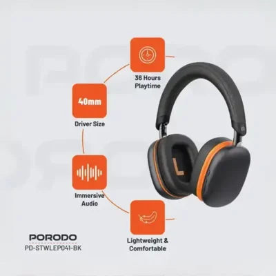 هدست بلوتوثی پرودو Porodo Soundtec Vibe Wireless Headphone PD-STWLEP041 2
