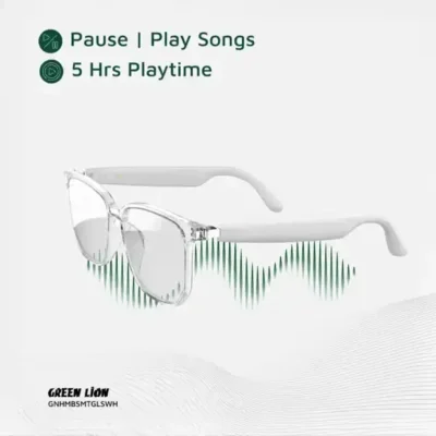 عینک هوشمند گرین لاین Green Lion Hamburg Smart Glasses GNHMBSMTGLSWH 4