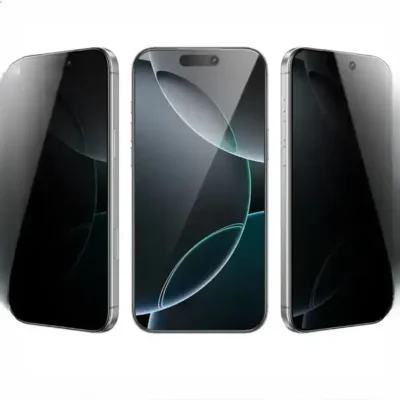 گلس حریم شخصی آیفون 16پرو و 17 گرین لاین Green Lion Steve Privacy Iphone 16 Pro & 17 Glass GN9HSPY17BK 3