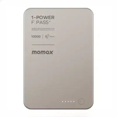 پاور بانک مگنتی10000 مومکس Momax 1-Power F.Pass⁺ IP158 5