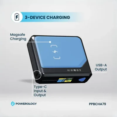 پاوربانک وایرلس 100 وات 20000 پاورولوژی Powerology Ultra Mini Power Bank PPBCHA79 3