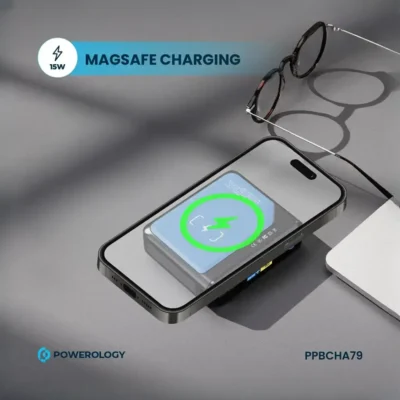 پاوربانک وایرلس 100 وات 20000 پاورولوژی Powerology Ultra Mini Power Bank PPBCHA79 7
