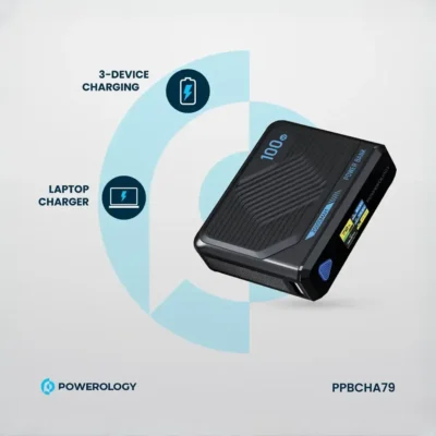 پاوربانک وایرلس 100 وات 20000 پاورولوژی Powerology Ultra Mini Power Bank PPBCHA79 9