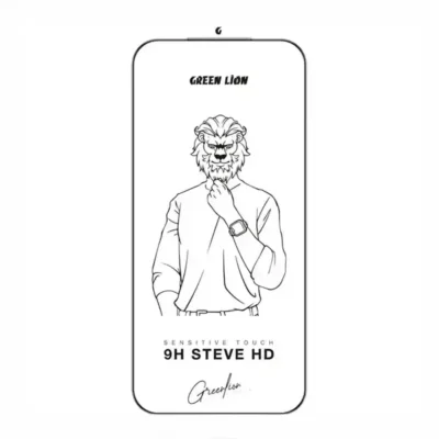 گلس آیفون 16 پرو/17 گرین لاین Green Lion 9H Steve HD iPhone 16 Pro/17 GN9HSGL17CL 3
