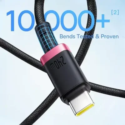 کابل شارژ دو سر تایپ سی 1 متر بیسوس Baseus Dura 240W Charging Data Cable CB000169 4