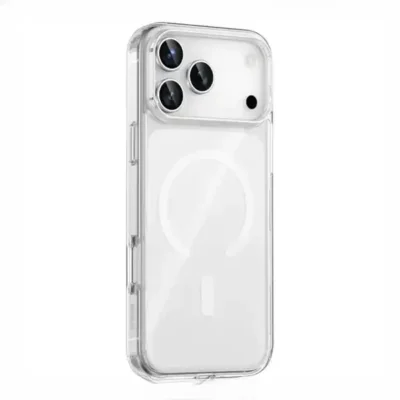 قاب شفاف مگ سیف آیفون 17 پرو گرین لاین Green Lion Magsafe Crystal Clear Iphone 17 Pro GNMCRYC17PCL