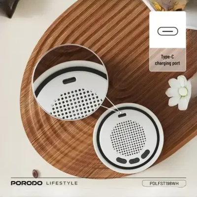 ماگ همزن مغناطسی و اسپیکر پرودو Porodo Fluxmix 350mL Stirring Cup with Speaker PDLFST198WH 7