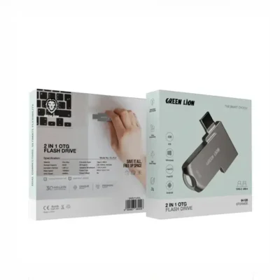 فلش او تی جی دوکاره 256 گیگ گرین لاین Green Lion 2 in 1 OTG GN2N1FL256SL 2