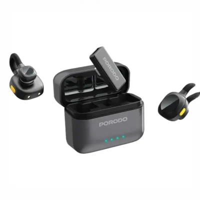 میکروفون یقه ای بیسیم پرودو Porodo Movo Lavalier Microphone Type-C PDLAMPHF76BK 3