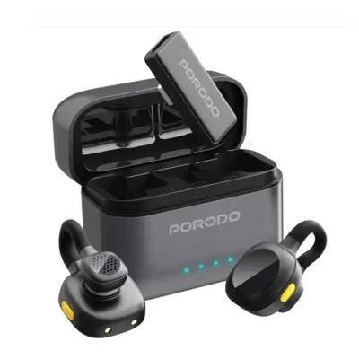 میکروفون یقه ای بیسیم پرودو Porodo Movo Lavalier Microphone Type-C PDLAMPHF76BK