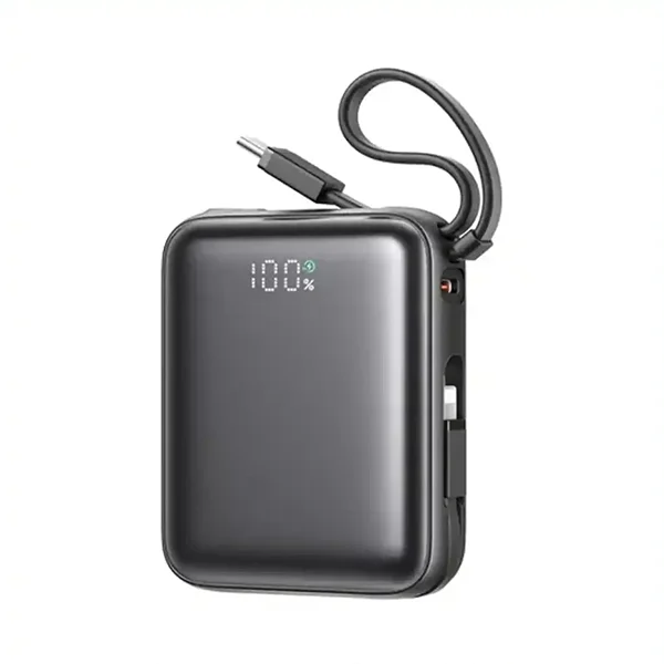 پاور بانک 10000 با کابل تایپ سی و لایتنینگ جویروم JR-PBF27