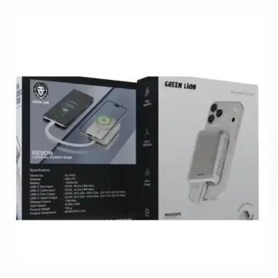 پاور بانک وایرلس 10000 گرین لاین Green Lion Revon GL-PX57 GNRVN10PBSL 2