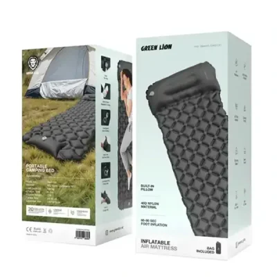 تشک بادی گرین لاین Green Lion Inflatable Air Mattress GNINFARMTSBK 2