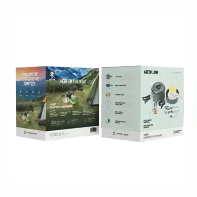 ست 10 تیکه ظروف کمپینگ گرین لاین Green Lion 10in1 Camping Cookware GN10N1COOKBK 3