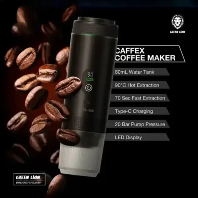 اسپرسو ساز قابل حمل گرین لاین Green Lion Caffex Coffee Maker 72W GNCFCFGL05BK 2