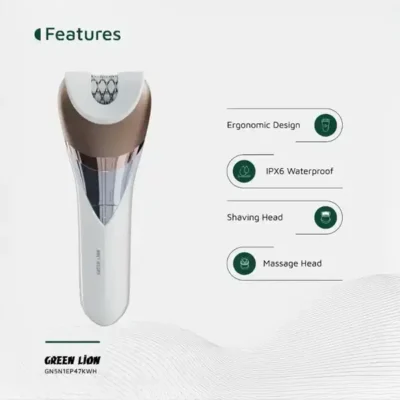 کیت اپیلاتور 5 کاره گرین لاین Green Lion 5 in 1 Cordless Epilator Kit GN5N1EP47KWH 4