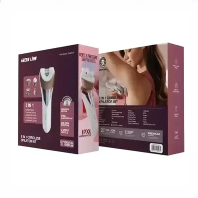 کیت اپیلاتور 5 کاره گرین لاین Green Lion 5 in 1 Cordless Epilator Kit GN5N1EP47KWH 5