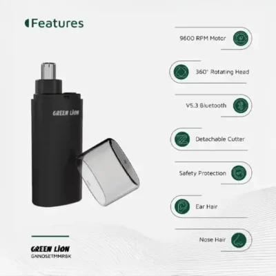 ماشین اصلاح موی بینی گرین لاین Green Lion Nose Pro Nose and Ear Trimmer GNNOSETMMRBK 5
