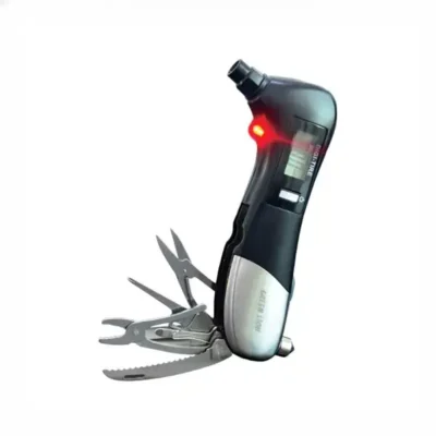 گیج فشار دیجیتالی لاستیک 9 کاره گرین لاین Green Lion Digital Tire Pressure Gauge 9 In 1 Rescue Tool GNDITIREPRBK