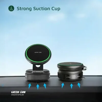 هولدر وکیومی گرین لاین Green Lion GX-41 Suction Phone Holder GNGX41SPHLBK 5