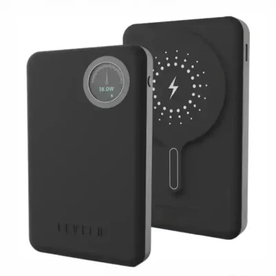 پاوربانک وایرلس 10000 لولو Levelo Marbella MagSafe Leather Power Bank LVLMRBL10KORG