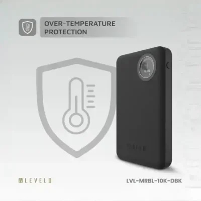 پاوربانک وایرلس 10000 لولو Levelo Marbella MagSafe Leather Power Bank LVLMRBL10KORG 8