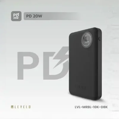 پاوربانک وایرلس 10000 لولو Levelo Marbella MagSafe Leather Power Bank LVLMRBL10KORG 10