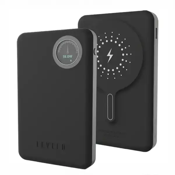 پاوربانک وایرلس 10000 لولو Levelo Marbella MagSafe Leather Power Bank LVLMRBL10KORG