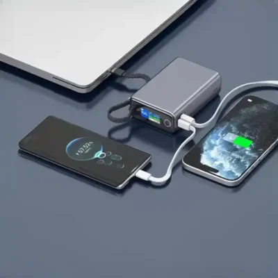 پاروبانک 65 وات 20000 با کابل تایپ سی گرین لاین Green Lion Tron X Power Bank GNTRX20P65GY 2