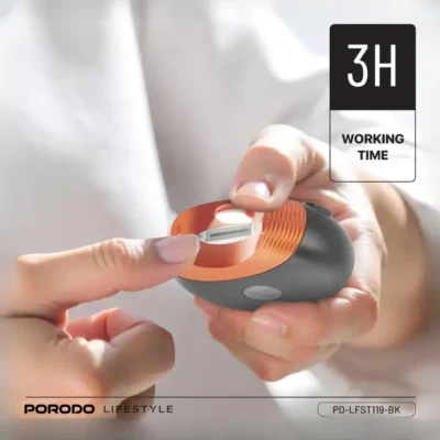 ست کامل ناخن گیر شارژی پرودو Porodo All-In-One Nail Trimmer Set PDLFST119BK 4