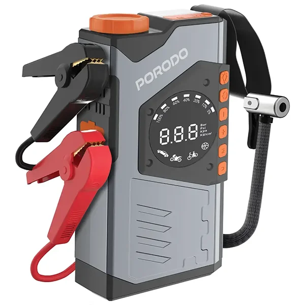 جامپ استارت و پمپ باد پرودو Porodo VoltBoost 10000mAh Compact Utility Tool PDPBA10GY