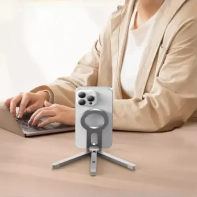 هولدر رو میزی و سه پایه مگنتی مکدودو MCDODO Triangle Foldable Magnetic Phone Stand TB-6210 9