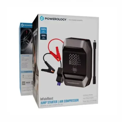 جامپ استارت و پمپ باد پاورولوژی POWEROLOGY JUMP STARTER AIR COMPRESSOR PWKF03MB 3