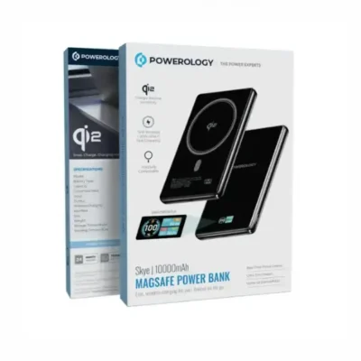 پاور بانک وایرلس مگسیف 10000 پاورولوژی Powerology Skye MagSafe Power Bank PPBKLYD89BK 4