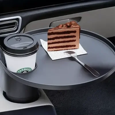 سینی غذای خودرو گرین لاین Green Lion Travel Tray Car Cup Holder GNTRACPHLDBK 2