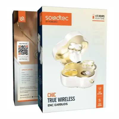 هندزفری بلوتوث طرح ونکلیف پرودو Porodo Soundtec Chic Earbuds PDSTYX66 11