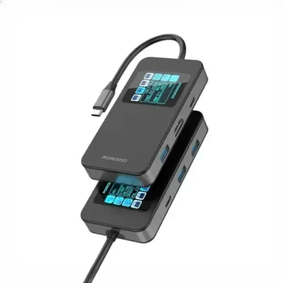 هاب تایپ سی 6 پورت پرودو Porodo Multi-Port USB-C Hub PDTC630GY