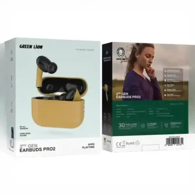 هندزفری بلوتوث گرین لاین Green Lion 2nd Gen Earbuds Pro2 GN2EPRORDBK 6