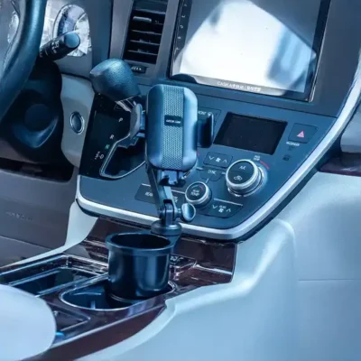 هولدر موبایل و جا لیوانی خودرو گرین لاین Green Lion 2-In-1 Flexgrip Car Cup Holder & Phone Mount GN2N1CUPHLBK 6
