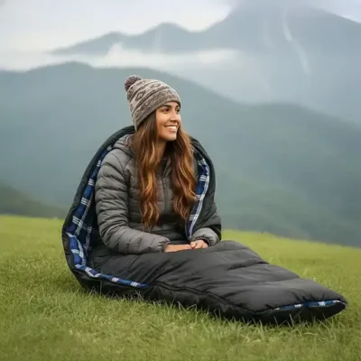 کیسه خواب کمپینگ گرین لاین Green Lion Sleep Mate Camping Sleeping Bag GNSMCPSLBGBK 2