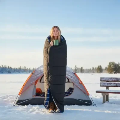 کیسه خواب کمپینگ گرین لاین Green Lion Sleep Mate Camping Sleeping Bag GNSMCPSLBGBK 3