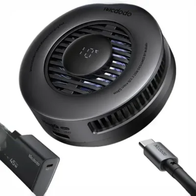 فن خنک کننده و شارژر وایرلس 25 واتی مکدودو MCDODO Wireless Charger Fast Charging Qi2 CH-8410