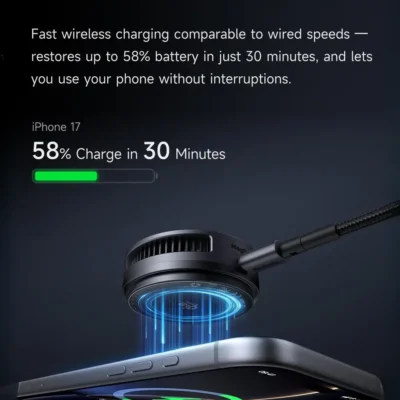 فن خنک کننده و شارژر وایرلس 25 واتی مکدودو MCDODO Wireless Charger Fast Charging Qi2 CH-8410 7