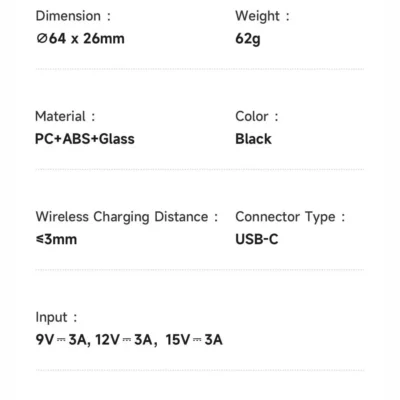 فن خنک کننده و شارژر وایرلس 25 واتی مکدودو MCDODO Wireless Charger Fast Charging Qi2 CH-8410 8