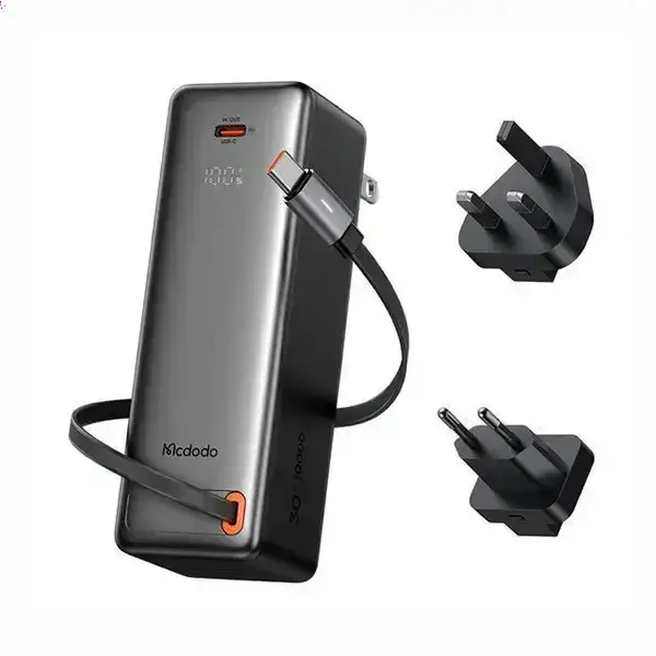 پاوربانک 10000 و آداپتور شارژ 30وات مک دودو Mcdodo 3-in-1 Power Bank MC-3181