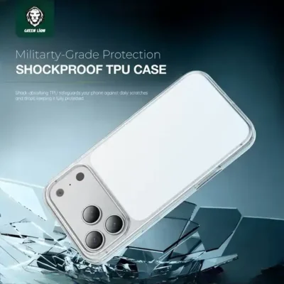 قاب محافظ آیفون 17 پرو گرین لاین Green Lion Crystal Plus MasgSafe Case GNCRYP17PCL 5
