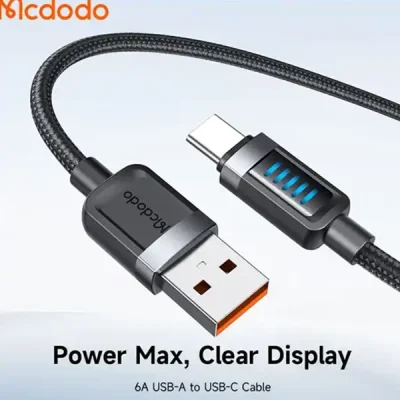 کابل شارژ تایپ سی 6 آمپر مک دودو Mcdodo Cab Vision Cable CA-0330 4